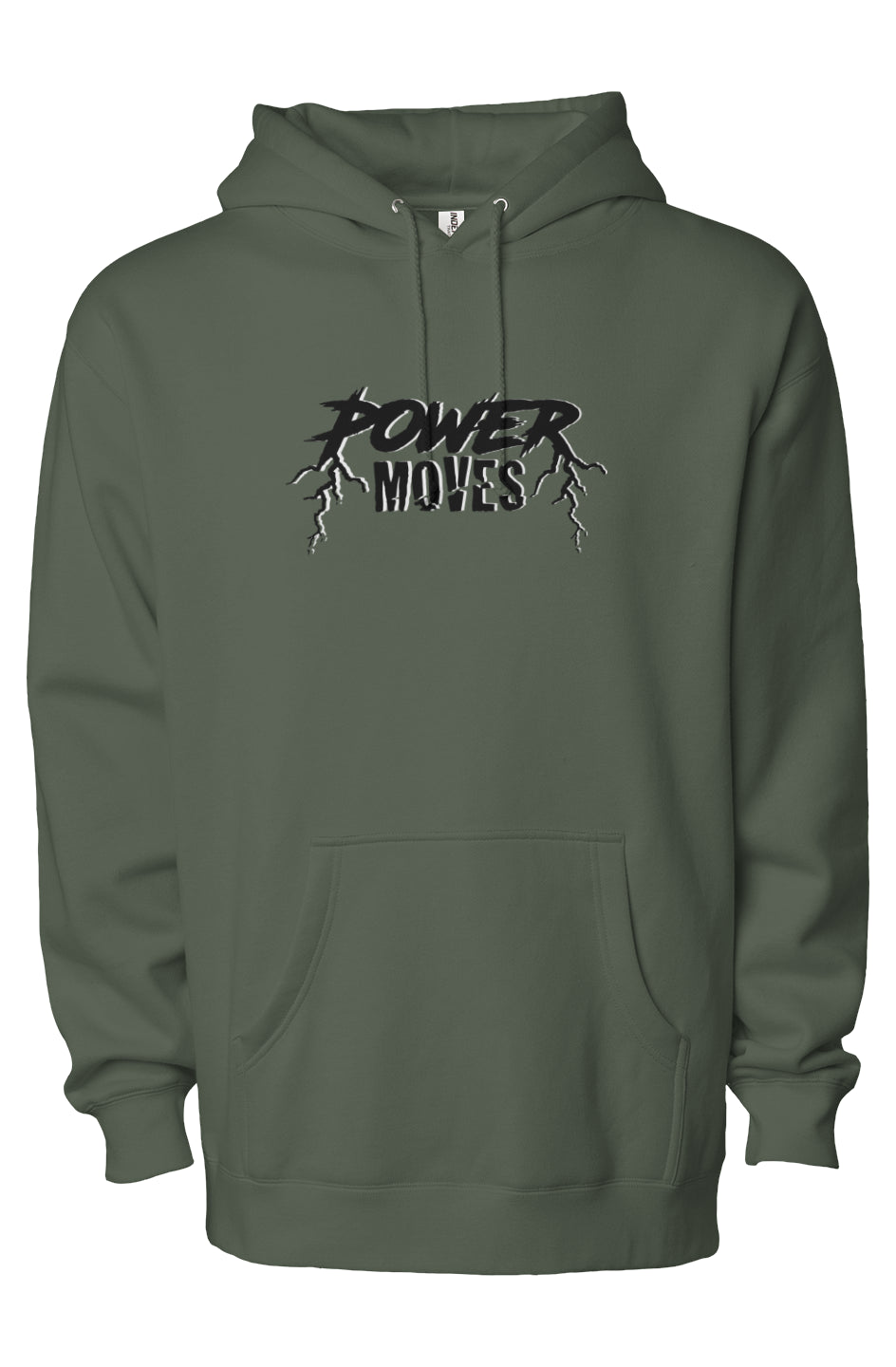 Power Moves Pull Over Hoodie (Army Green)